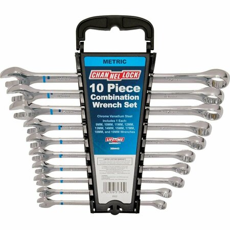 CHANNELLOCK Metric 12-Point Combination Wrench Set 10-Piece 309443